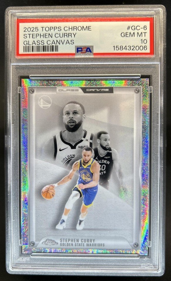 2025 Topps Chrome Glass Canvas Stephen Curry #GC-6